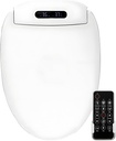Electric Bidet Toilet Seat Elongated, Slow Close Seat, Warm Air Dryer, Remote Control, LED Light, Smart Heated Bidet Seat, Temp Adjustable Toilet Lid