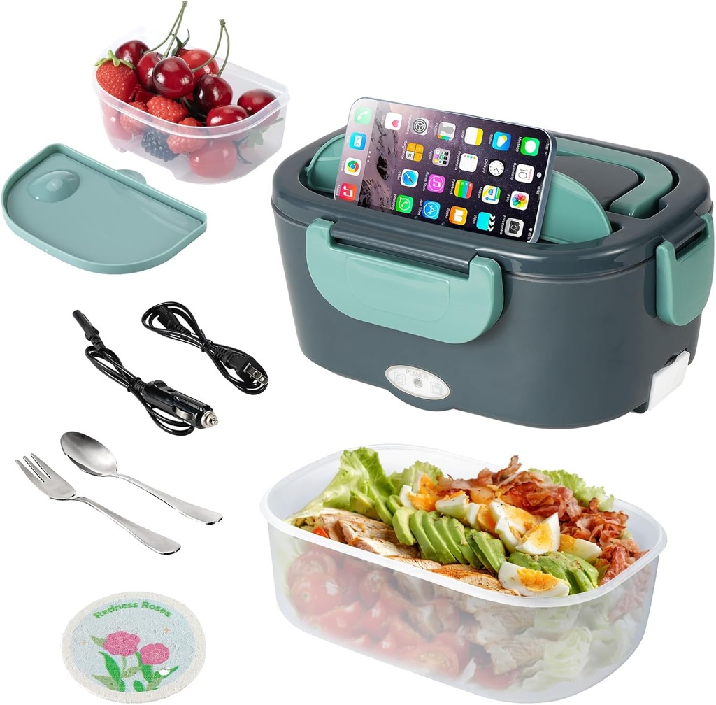 Electric Lunch Box Food Heater for Adult, 1.5L Large Capacity Heating Bento Box, Portable Food Warmer Lunch Box for Office,Car & Truck