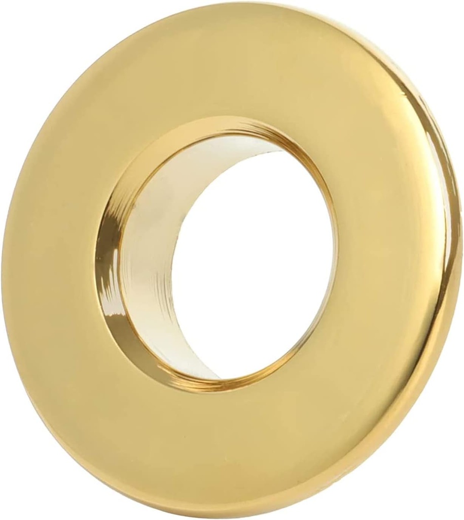 BWE Sink Basin Trim Overflow Ring Cover Gold Bathroom Vessel Vanity Basin Bath Sink Brass Insert in Hole Round Caps
