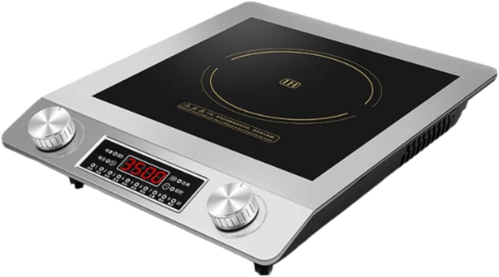 Qianly Electric Hot Plates for Cooking Electric Cooktop Cookware Portable Timing Function Induction Cooktop Burner for Camp Tea Room, Flat Surface
