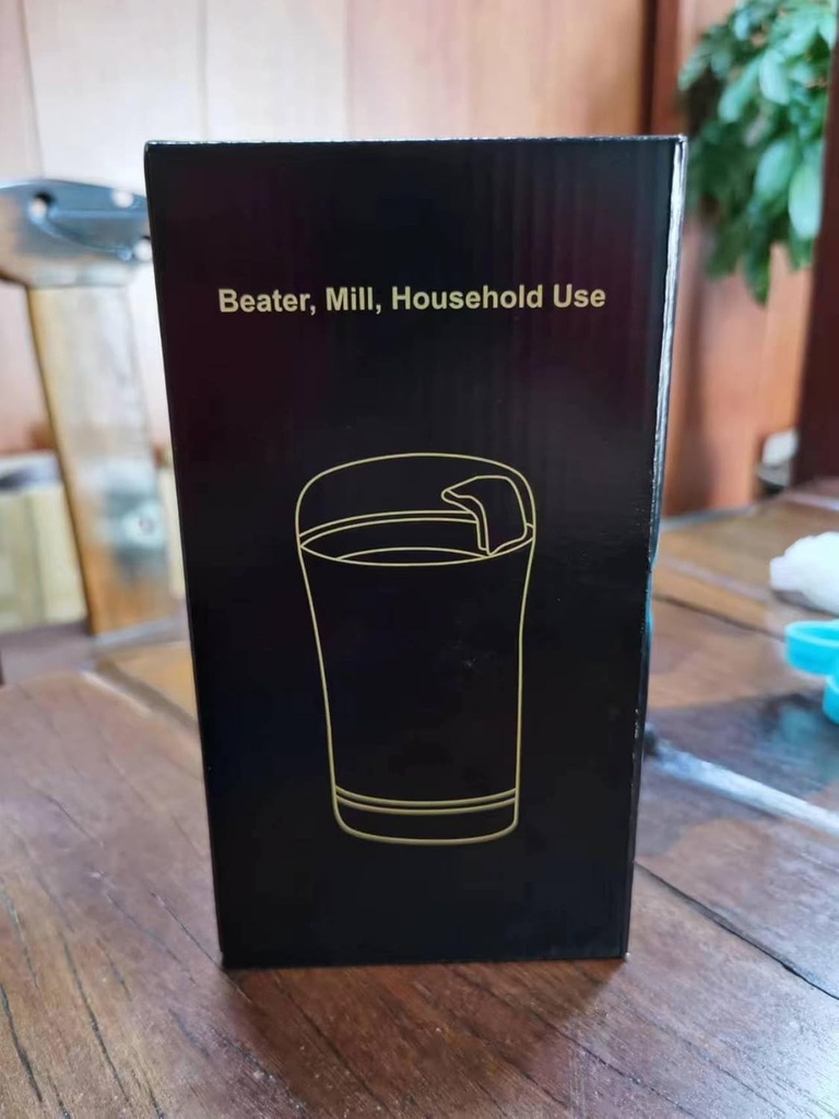 Electric Grinding Miller, Portable Grain Grinder, Household Flour Miller, Fine Milling, Dry and Hard Grinding for Coffee, Spice, Pepper Beans and More, Stainless Steel Blades (Black)