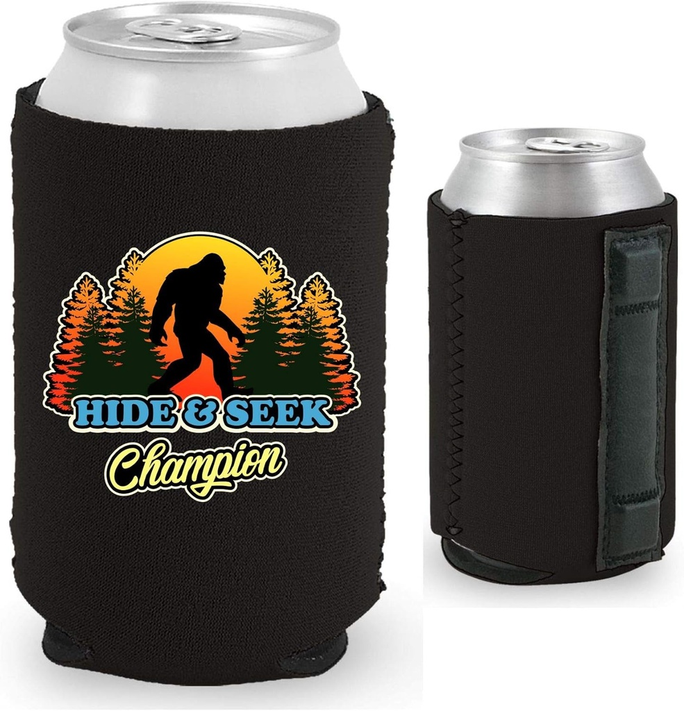 Hide & Seek Champion Magnetic Can Coolie (Black, 2 Pack)