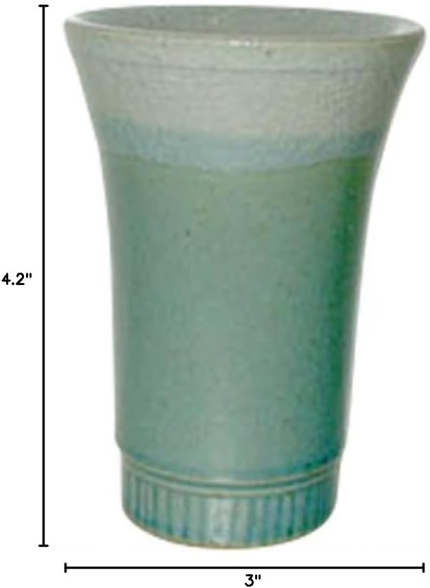 RAO3Z Ranchant 1802-129707/Keypo Glass, Multi, 3.0 x 4.2 inches (7.5 x 10.8 cm), Green, Arita Ware Included, Made in Japan