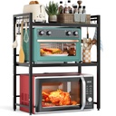 NETEL 3 Tier Expandable Microwave Stand countertop,Microwave Oven Rack
