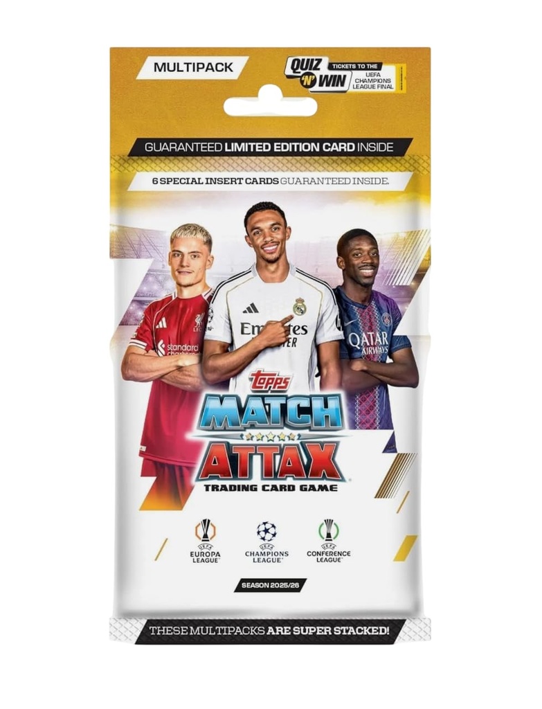 2025/26 Topps Match Attax Multipack - Look for a Guaranteed Limited Edition Card