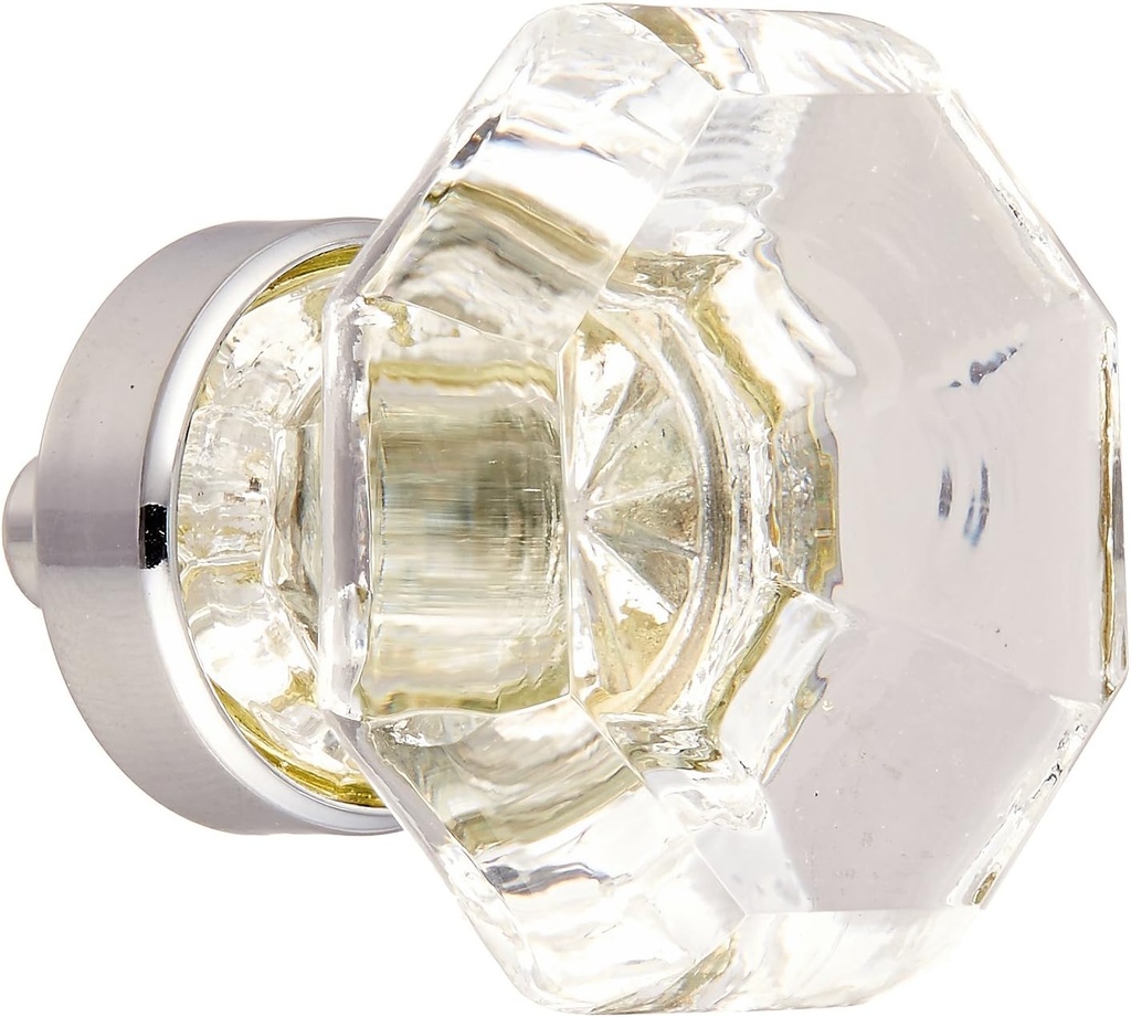 Emtek 86011US26 Old Town Clear 1.25-Inch Cab Knob