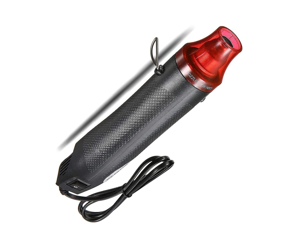 Handheld Mini Heat Gun, 300W Hot Air Gun Multi-Function Electrical Heat Tool for for DIY Embossing, Shrink Wrapping, Drying Paint (300W)