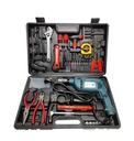 13mm 750 Watt Heavy Duty Powerful Electric Drill Machine Tool Kit for Home or Office with Reversible Function and 101 Accessories with Tool Box - DRLTOOLSET