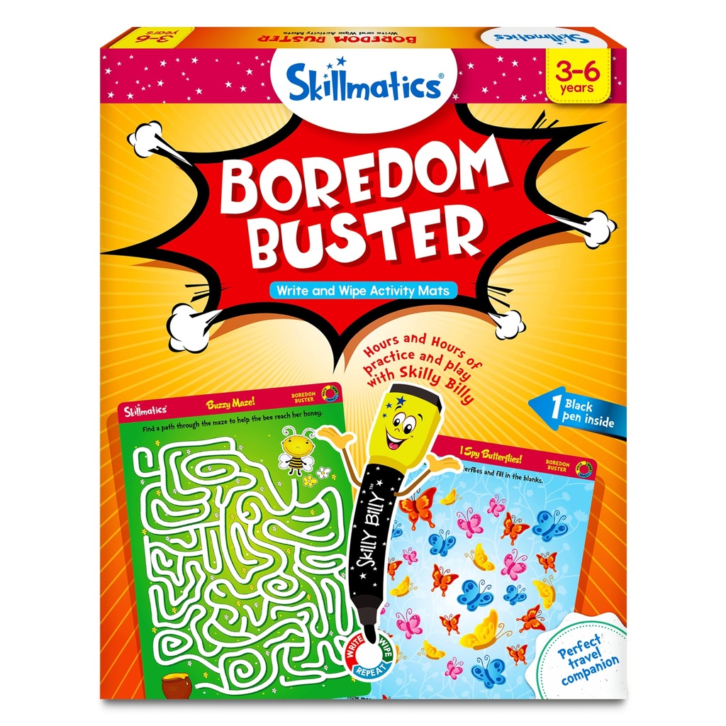Skillmatics Educational Game – Boredom Buster, Reusable Activity Mats
