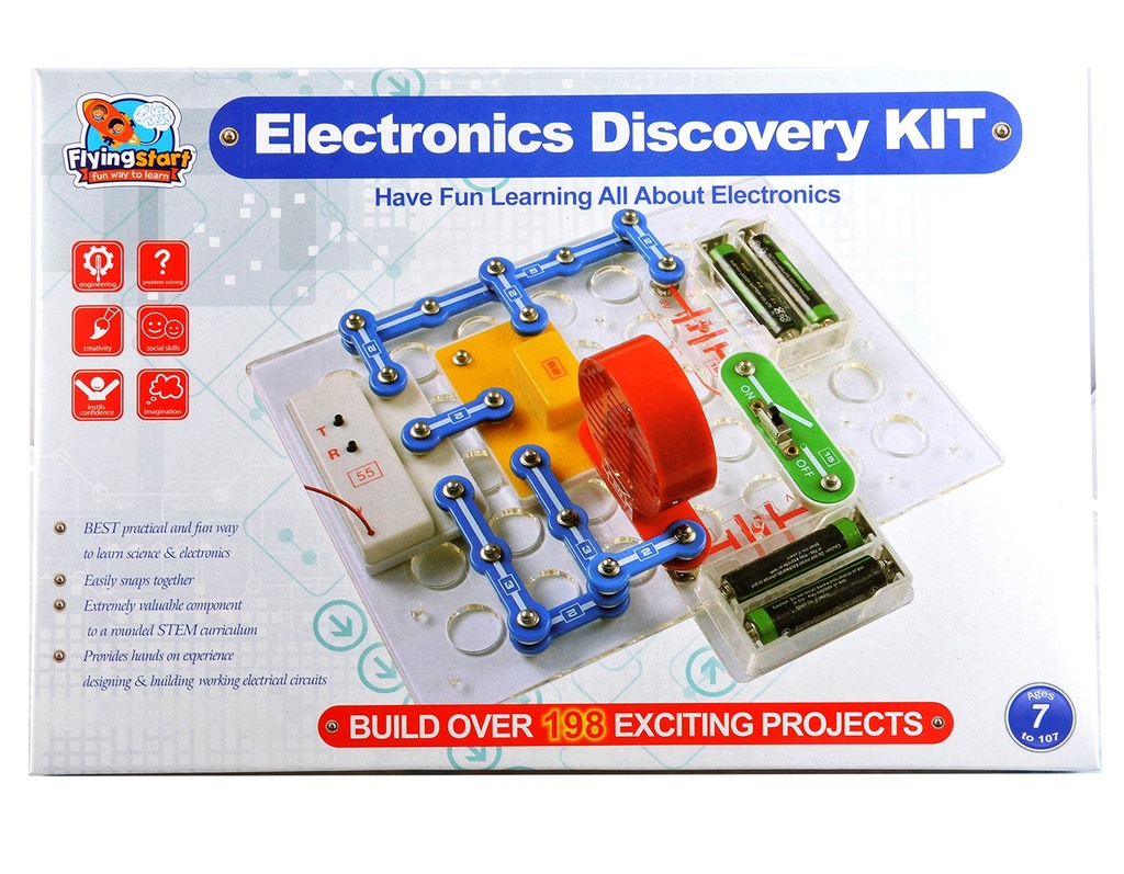 FLYING START Electronics DiscoveryKit (198 Experiments)