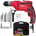 IBELL ID13-80 | 650W Impact Drill Machine | 13mm Keyless Chuck | 2800 RPM | Copper Armature | 2-Speed | 2-Mode | Forward/Reverse | Variable Speed | Drill Bits & Accessories | 24 Months Warranty