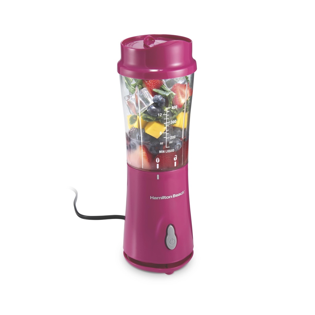 Hamilton Beach Portable Blender for Smoothies With 14 oz. Travel Jar
