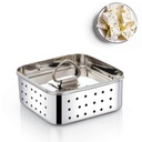 Ladiosa® Paneer Mould - 550ML Sprout Maker Paneer Maker Steel Tofu Steel Container Sprouts Maker Paneer Maker Strainer Stainless Steel Paneer Press Paneer Strainer