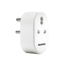 AGARO Regency 16A Wi-Fi Smart Plug with Energy Monitoring & App Control, Compatible with Alexa & Assistant, Voice Control for Geyser, AC & Other Heavy Appliances, Timer & Scheduling, White