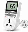 Blackt Electrotech BT41P 230V 10A Digital Programmable Timer Socket Plug – 24x7 Electronic Outlet for Automated Lights, Energy Saving & Home Appliances (New)