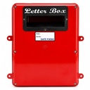 Gate Fitting Letter Box with Door opening at the Back Side (Rear) | Red Color | Size: 28x25x10 (LXBXH in cm)