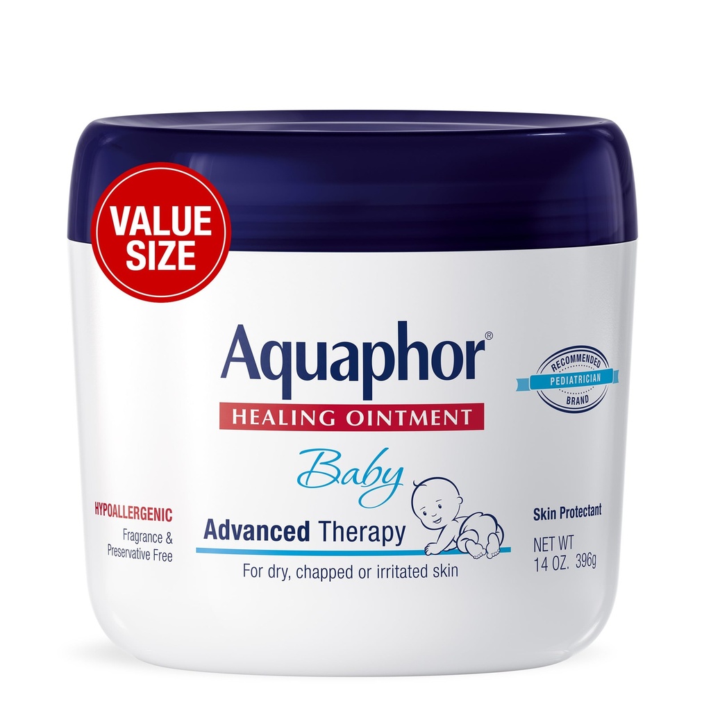 Aquaphor Baby Advanced Therapy Healing Ointment Skin Protectant, 14 OZ