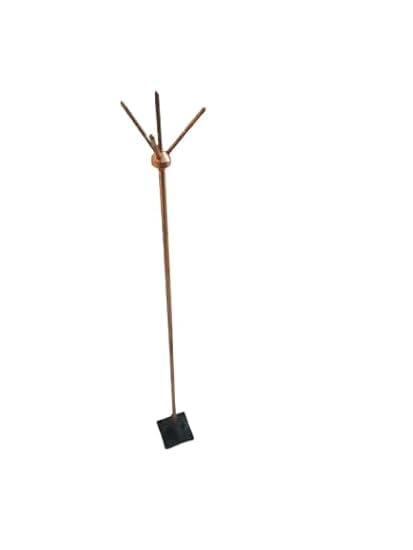 Pacify Copper Bonded Lightning Arrester Multi-Spike with PVC Base Plate for Insulation 14mm x 1mtr