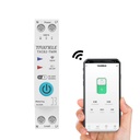 TUYA WIFI Smart Circuit Breaker Power Measurement Power Meter KWh 1P 230V 63A Voltmeter Ammeter DIN Rail Smart Life Wireless Remote Control Timer Switch Voice Control (20A)- HIVAGI