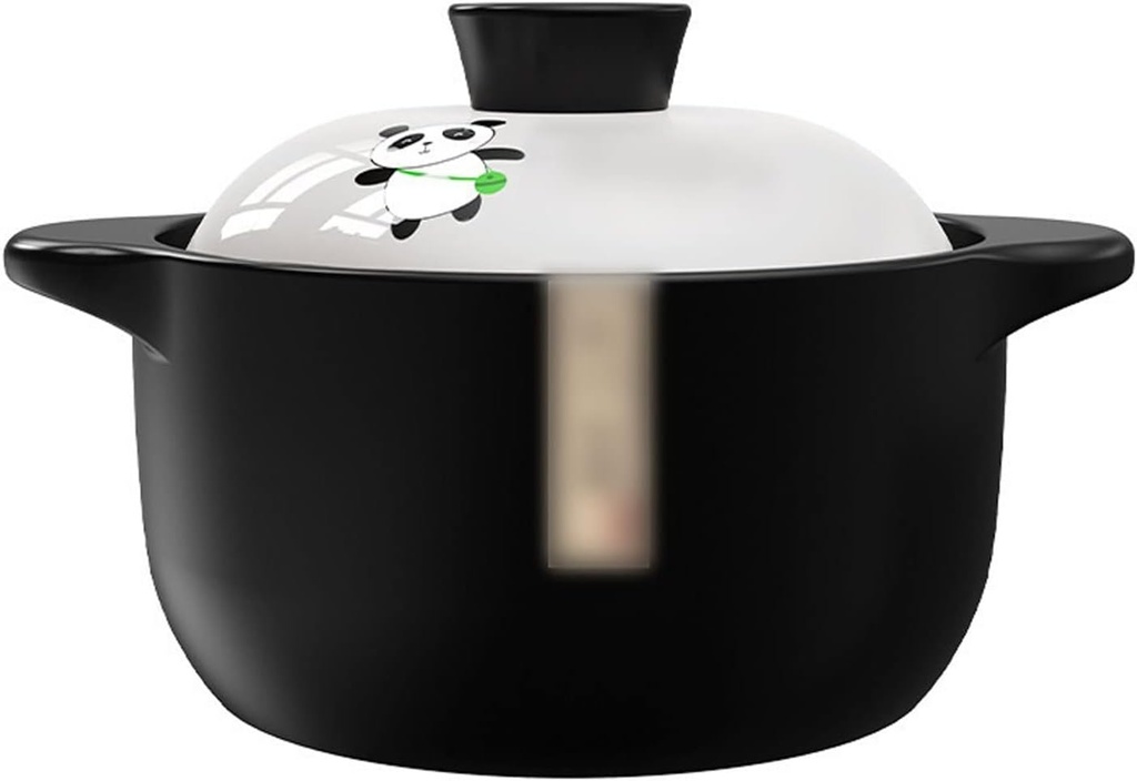 Soup Pot 2.5L Stew Pot Casserole Ceramic SaucepanTemperature Resistant Cooking Pan Gas Electric Stove Cooker For Kitchen Crock Pots