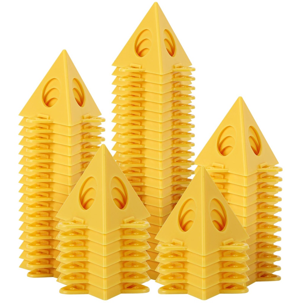 70Pcs Painters Painting Pyramid Stands, Cabinet Doors Risers, Mini Cones Tripods, Household Tools