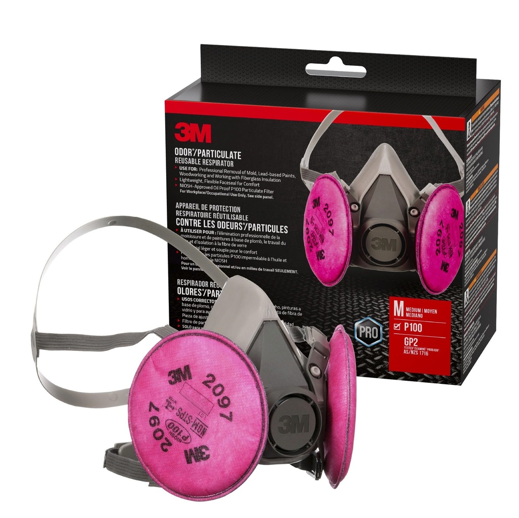 3M P100 Performance Mold & Lead Paint Removal Respirator, Medium