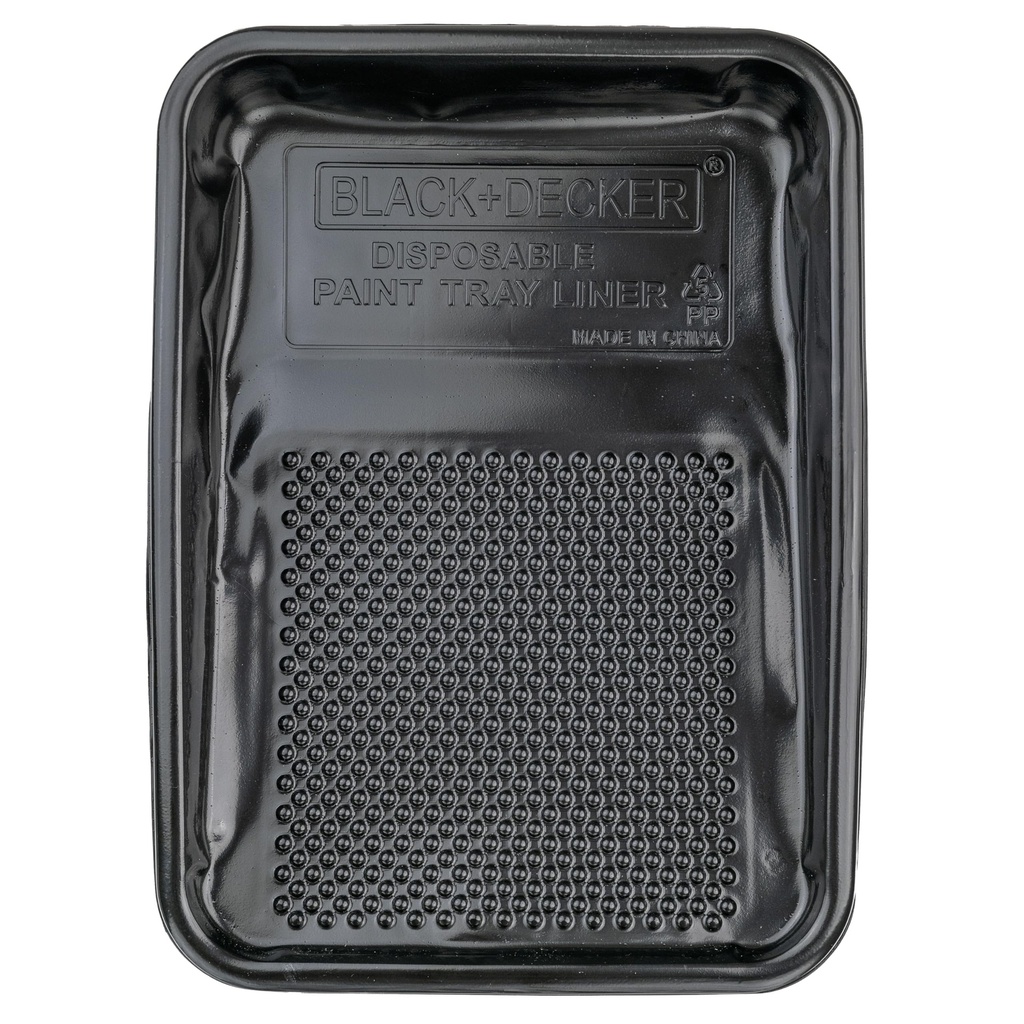Black+Decker Paint Tray Liner - 10 Pack: Convenient Disposable Liners for Easy Cleanup - Compatible with Standard Paint Trays - Ideal for DIY Projects and Professional Painting Jobs