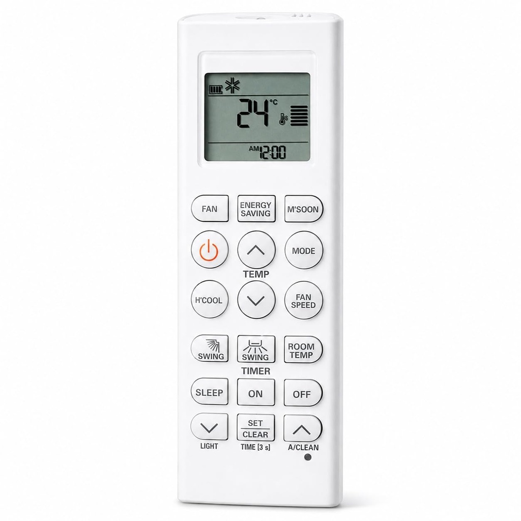 RESORB LG AC Remote Compatible with AKB73975614 AKB73975615, Replacement Remote Control for 1 Ton 1.5 Ton 2 Ton Split & Window AC, White | RE 36 i