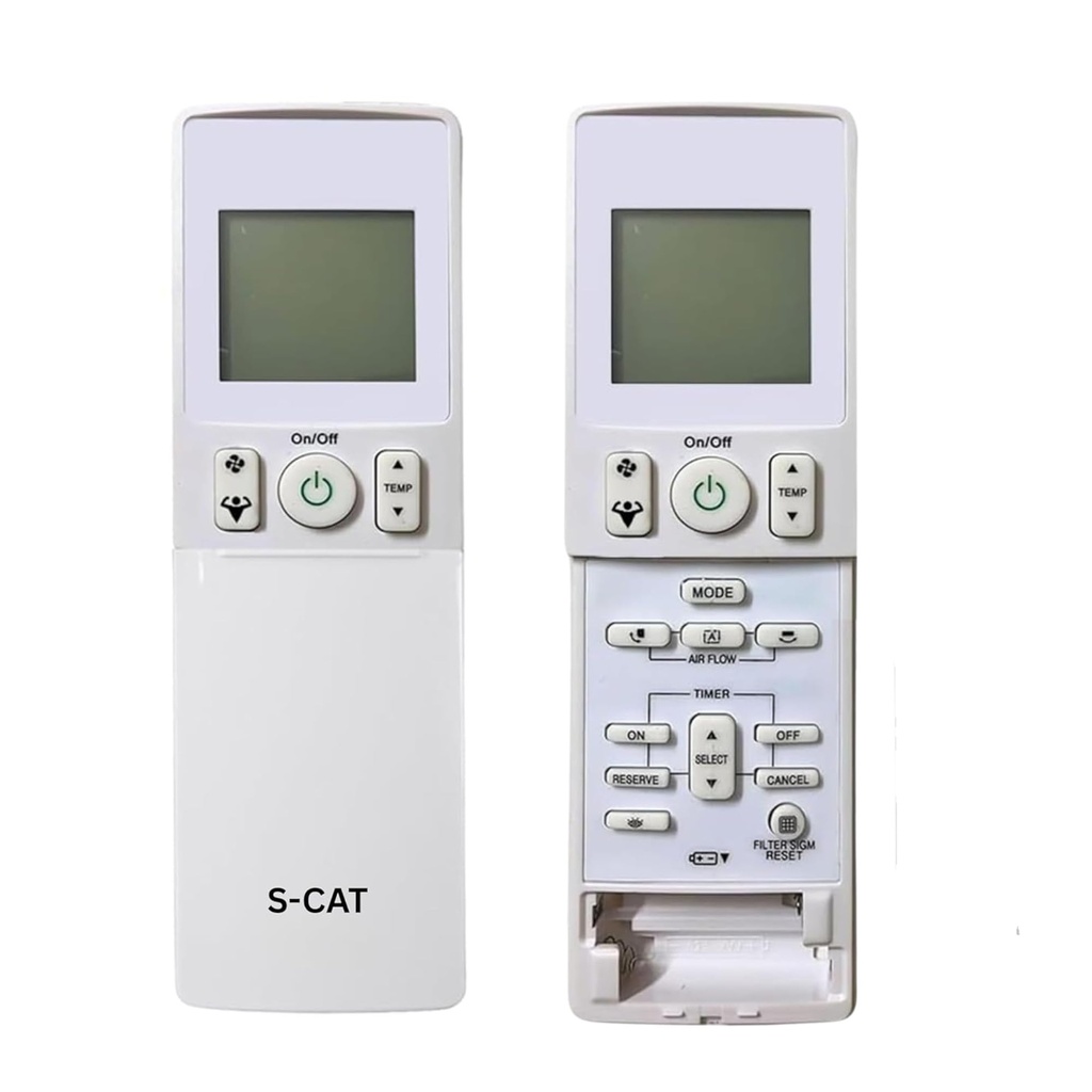 S-CAT Compatible with Daikin AC Remote Control Original BRC4M150W Model 169B (No Backlight) Suitable for 1 1.5 2 Ton Split & Window AC (Match Old Remote Exactly, for Any Issues Contact Customer Care)