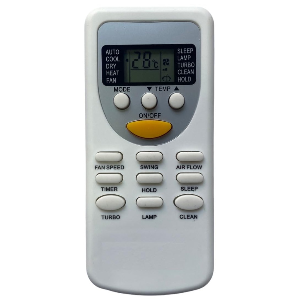 Upix AC Remote No. 49 (No Backlight), Compatible/Replacement for Voltas and Lloyd AC Remote Control (Exactly Same Remote Will Only Work)