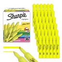 Sharpie Tank Highlighters, Chisel Tip, Yellow Highlighters, Essential Office & School Supplies, Teacher Must Haves, Quick-Drying, Smear-Resistant, Bulk 36-Pack