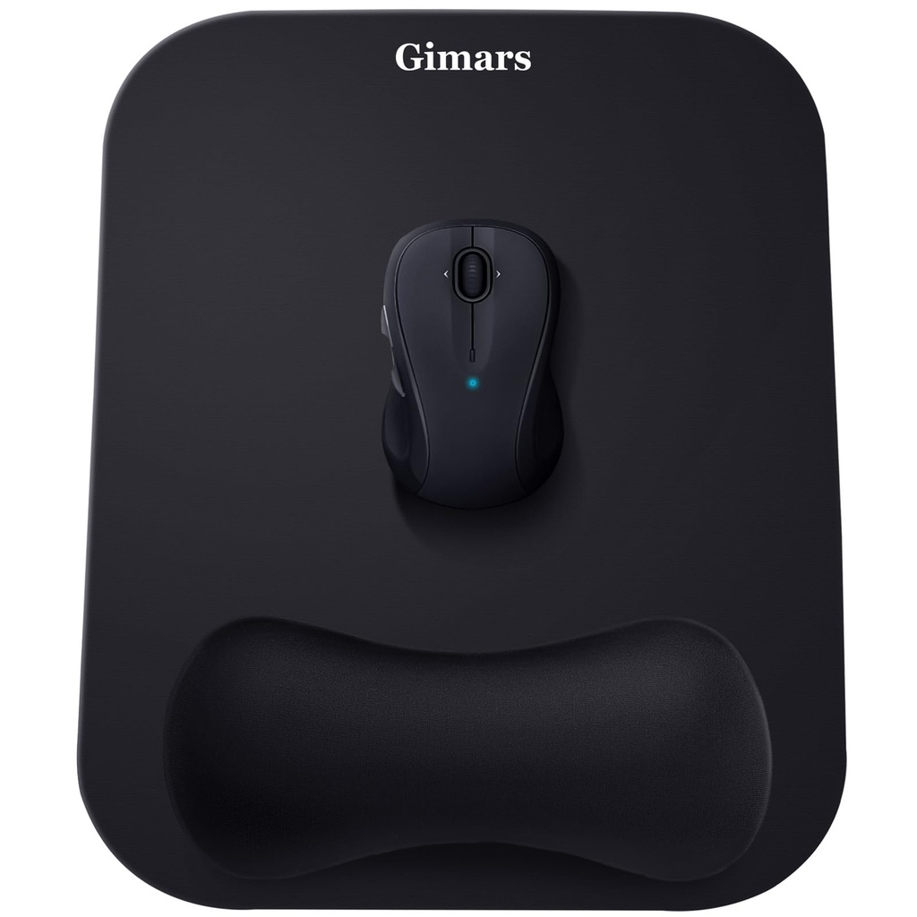 Gimars Large Smooth Superfine Fibre Memory Foam Ergonomic Mouse Pad Wrist Rest Support Mousepad with Nonslip Base for Laptop, Computer, Gaming&Office