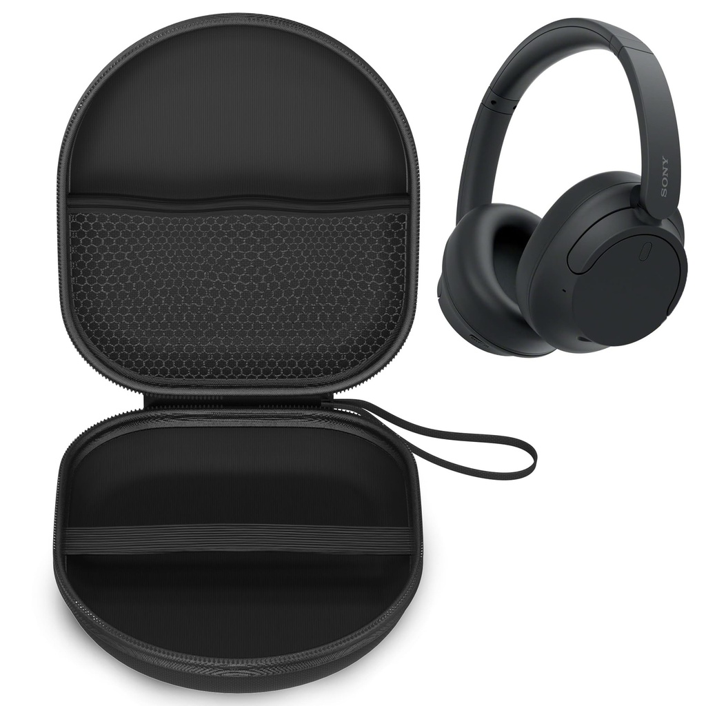Sounce Headphone Case for Sony WH-CH720N, Hard EVA Travel Case, Black