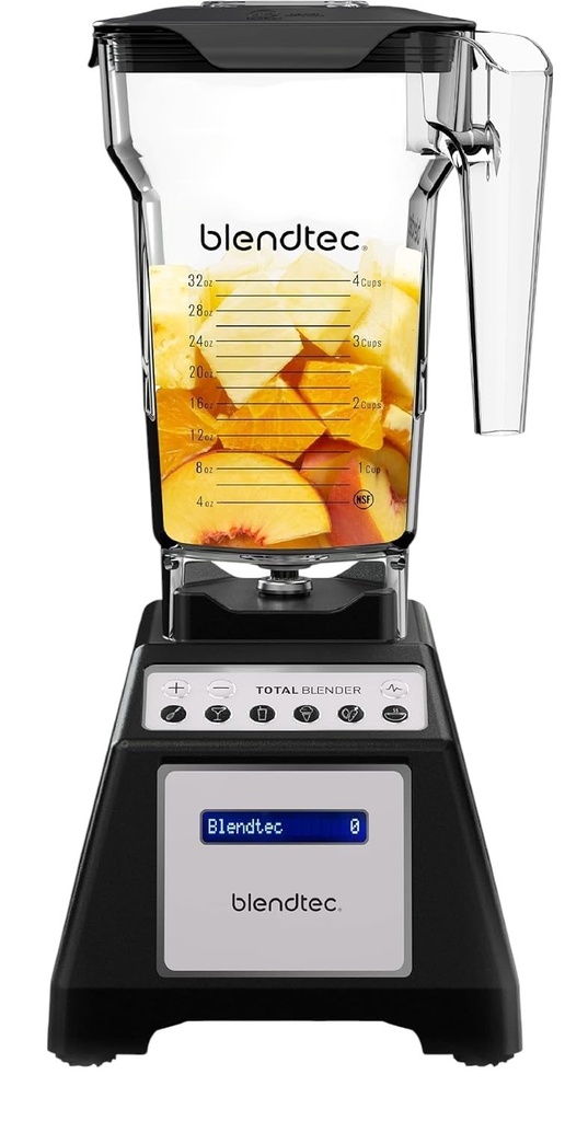 Blendtec Total Blender Classic (Black) & 75oz* FourSide Jar