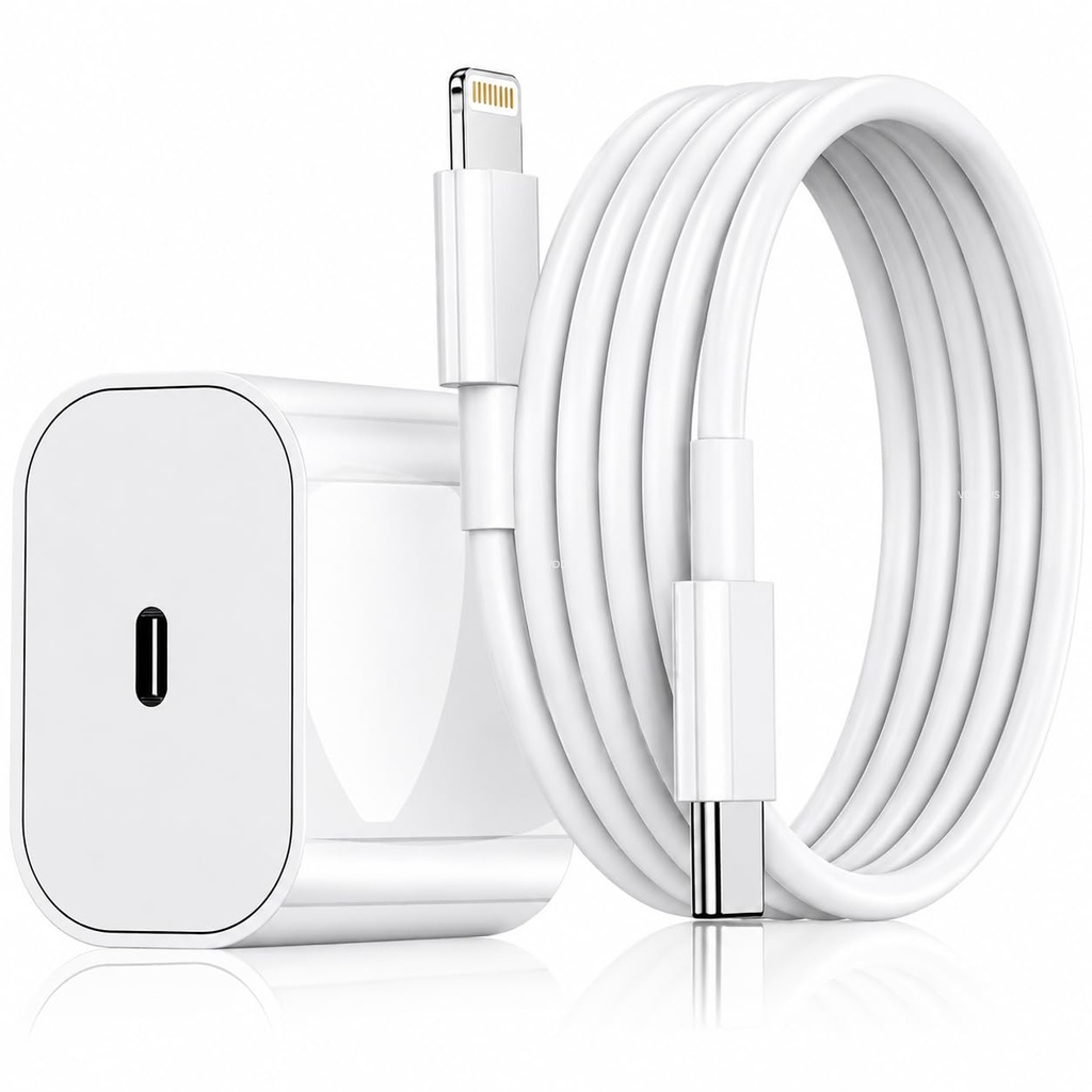 20W SuperFast Adapter Charger & Cable (Apple-MFi Certified) Compatible with iPhone 14/14Plus/14Pro/14Promax 13/13Pro/13Promax 12/12Pro/12/11/X/Xr Series (White)