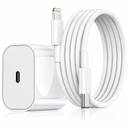 20W SuperFast Adapter Charger & Cable (Apple-MFi Certified) Compatible with iPhone 14/14Plus/14Pro/14Promax 13/13Pro/13Promax 12/12Pro/12/11/X/Xr Series (White)