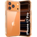 TheGiftKart Ultra-Hybrid Crystal Clear Back Case Cover for iPhone 17 Pro | Shockproof Design | Hard Back Cover Case for iPhone 17 Pro (PC & TPU, Transparent)