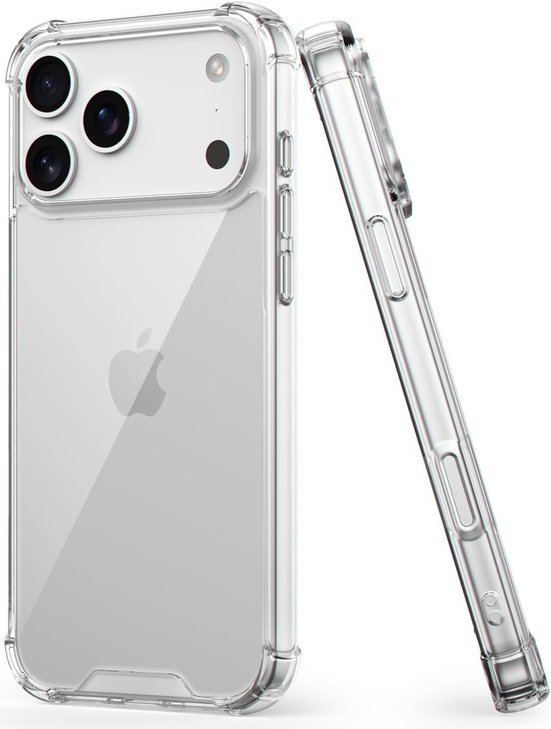 EGOTUDE for iPhone 18 Pro & iPhone 17 Pro Case, Shockproof Hard Back Anti-Scratch Clear Transparent Cover