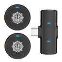 DIGIMORE Dual Wireless Lavalier Microphone Latest 2026 Edition | Wireless Button Mic with Active Noise-Cancellation & Reverb Modes | Microphone for YouTube, Vlogging, Live, Interviews (D-460 Lite)