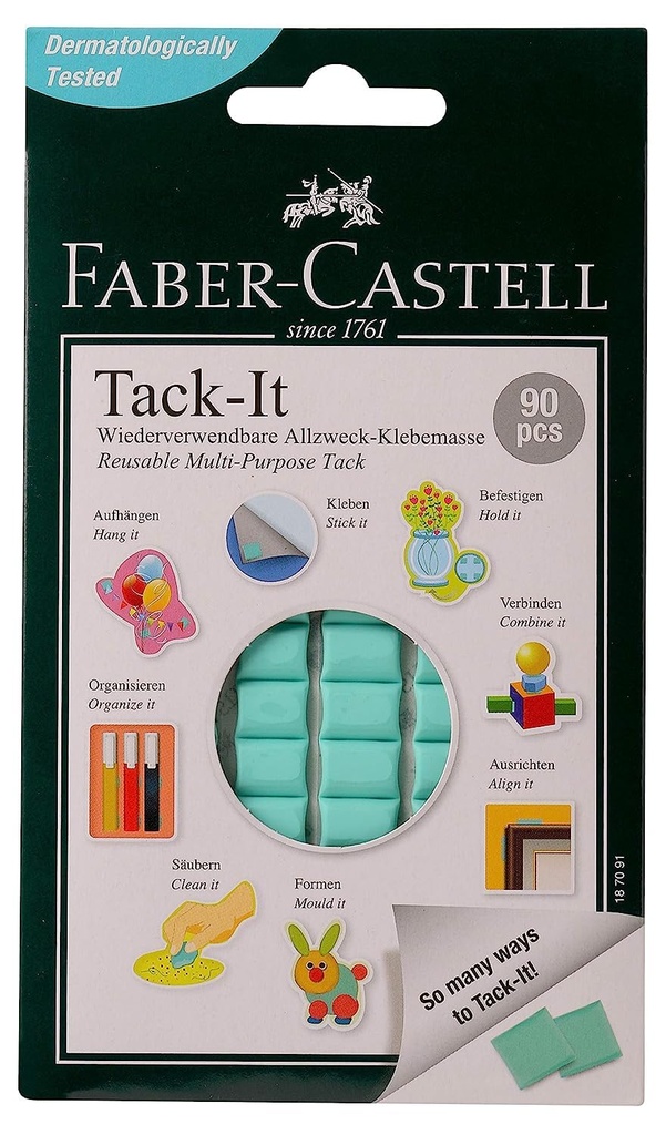 Faber-Castell Tack-It - Pack of 90 (Light Green)