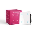 HomeMate Wi-Fi Smart 4 Gang Touch Switch (White, Pack of 1) | No Hub Required | Works with Alexa, Assistant & Siri