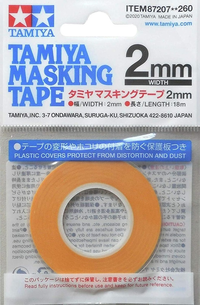 Tamiya 87207 Masking Tape 2 mm/18 m, Model Making, Accessories