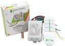 Quick Sense QS-RF01 4 Way Remote Control Switch | Wireless RF Remote for Fan, Light, Cooler & Pump | 20m Range Through Walls | Universal Home Automation Switch | 220-240V AC