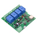 REES52 WiFi Wireless Inching Relay Monentary/Self-locking Smart Switch Module DIY Smart home Gadget DC 5-32V Input Ewelink App Compatible With Alexa Echo home Nest IFTTT SONOFF (ST-DC4)