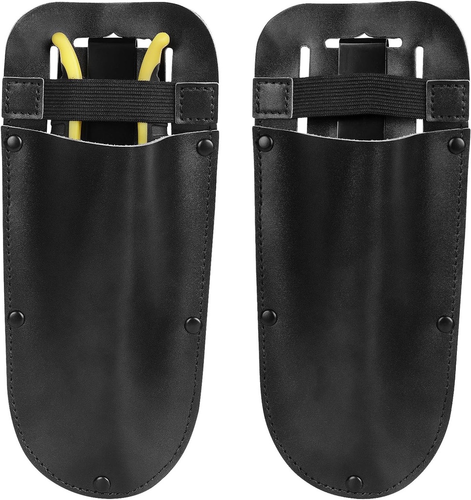 2pack Garden Pruner Tool Holster with Belt Clip, Utility Gardening Shears Sheath, Multitool Plier Pouch Suitable for Hand Pruners, Pliers, Scissors, and More