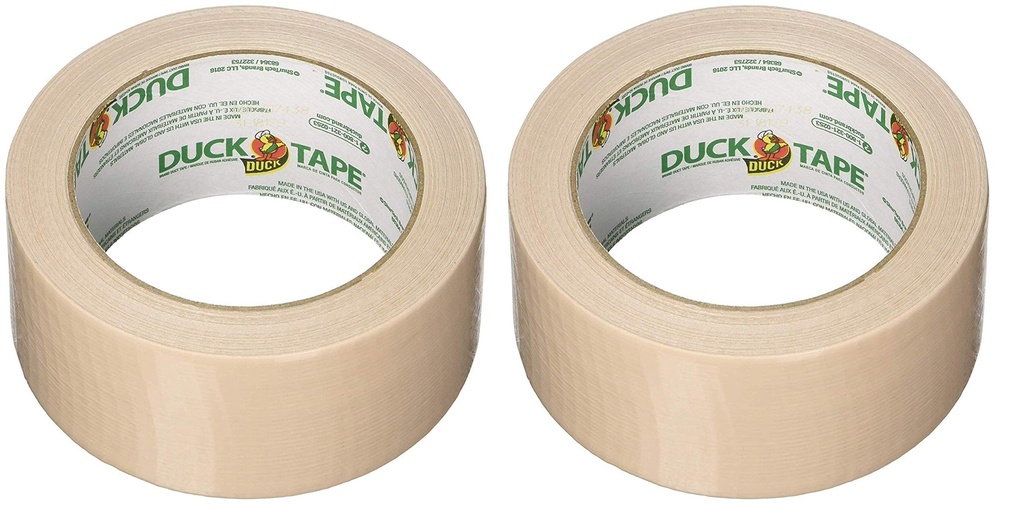 Duck 283264 1.88" X 20 Yards Beige Duck Tape (Тwo Рack, Cookie Dough)