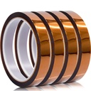 MYJOR Kapton Tape 4 Rolls, 10mm x 33m Heat Transfer Tape for Sublimation
