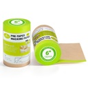 Tangibay Pre-Taped Masking Paper for Painting, 6 inch x 50 feet, 2 Rolls