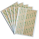 Double Sided Tape,Clear Adhesive Tape,Heavy Duty Thin Transfer Tape,Sticky,Waterproof,5 Sheet(Strips,Sheet) for Repair Cell Phone,DIY,Home,Automotive Deco