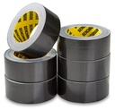 6 Pack - Black Duct Tape (2 in x 90 ft/Roll); Total of 540 Feet (180 Yards); Heavy Duty; Tear by Hand Design; No Residue; Strong Yet Flexible; Great for Repairs of All Kinds; Duck Tape; Bulk Pack